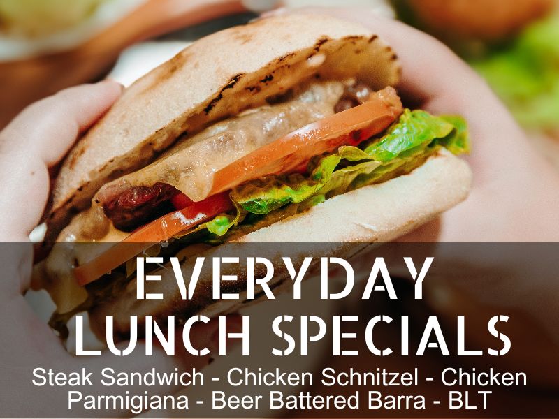 everyday lunch special at the rocklea hotel